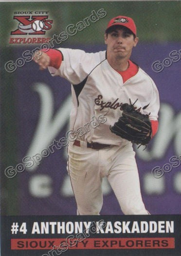 2013 Sioux City Explorers Anthony Kaskadden