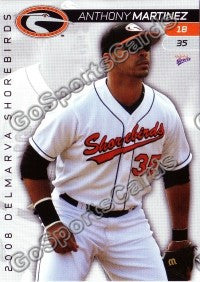 2008 Delmarva Shorebirds Anthony Martinez