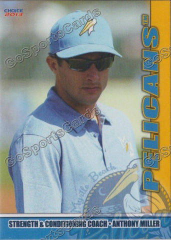 2013 Myrtle Beach Pelicans Anthony Miller