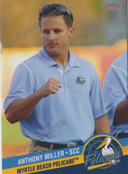 2014 Myrtle Beach Pelicans Anthony Miller