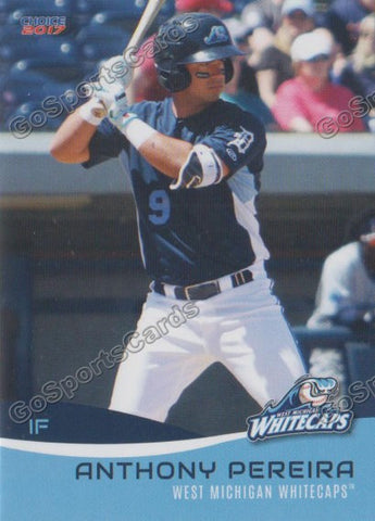 2017 West Michigan Whitecaps Anthony Pereira