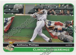 2012 Clinton LumberKings Anthony Phillips