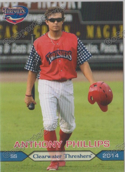 2014 Clearwater Threshers Anthony Phillips