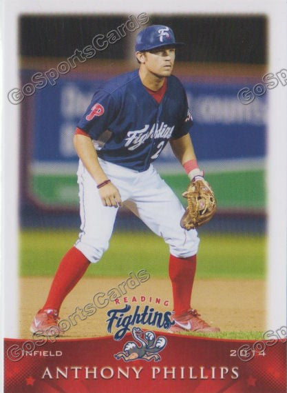 2014 Reading Fightin Phils Anthony Phillips
