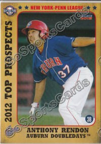 2012 New York Penn League Top Prospects NYPL Anthony Rendon