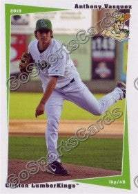 2010 Clinton LumberKings Anthony Vasquez