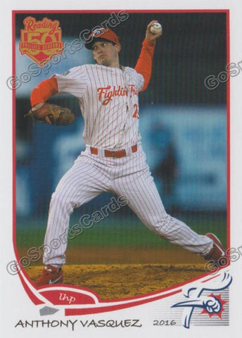 2016 Reading Fightin Phils Anthony Vasquez