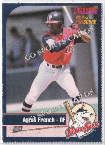 2003 Pawtucket Red Sox Dunkin Donuts SGA Anton French