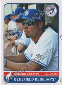 2012 Bluefield Blue Jays Antonio Caceres
