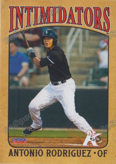 2016 Kannapolis Intimidators Antonio Rodriguez