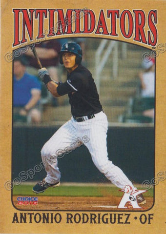  2016 Kannapolis Intimidators Antonio Rodriguez
