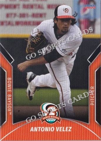 2022 Bowie Baysox Antonio Velez