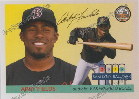 2016 Bakersfield Blaze Arby Fields