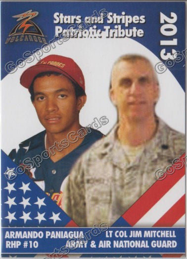 2013 Salem Keizer Volcanoes Stars and Stripes SGA Armando Paniagua
