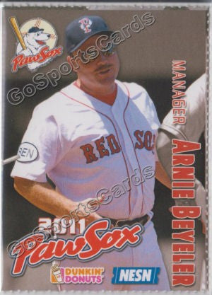 2011 Pawtucket Red Sox Dunkin Donuts Arnie Beyeler