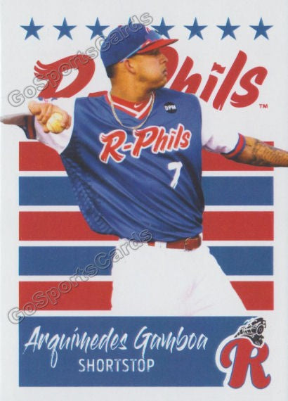 2019 Reading Fightin Phils U3 Arquimedes Gamboa