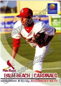 2010 Palm Beach Cardinals Arquimedes Nieto