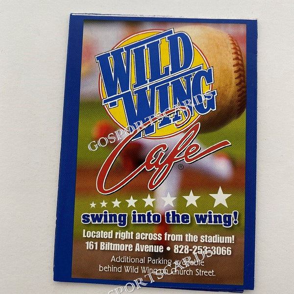2013 Asheville Tourists Pocket Schedule