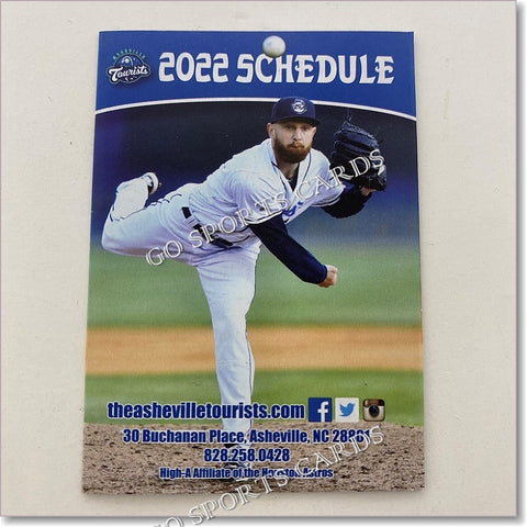2022 Asheville Tourists Pocket Schedule (Chandler Casey)