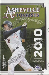 2010 Asheville Tourists Pocket Schedule
