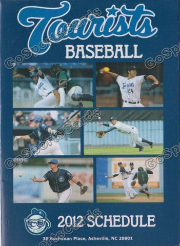 2012 Asheville Tourists Pocket Schedule