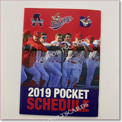 2019 Auburn Doubledays Pocket Schedule