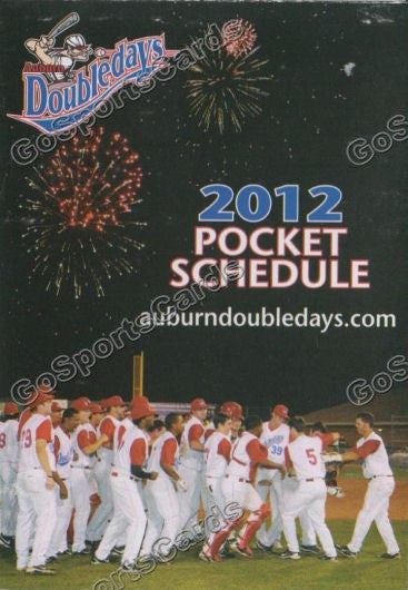 2012 Auburn Doubledays Pocket Schedule