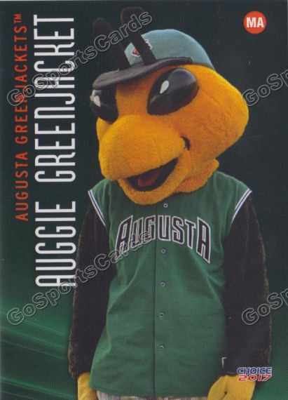 2017 Augusta GreenJackets Auggie GreenJacket Mascot