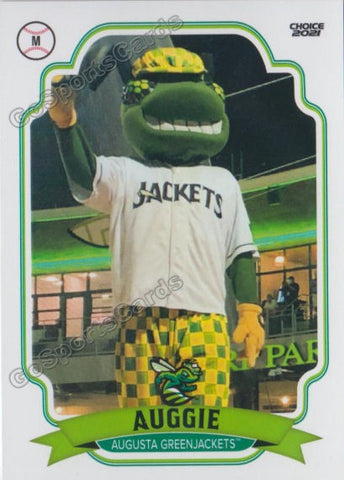 2021 Augusta Greenjackets Auggie Mascot