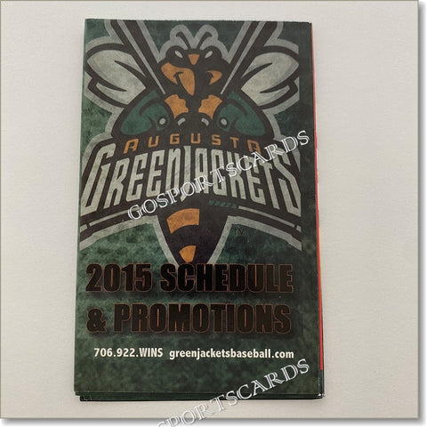 2015 Augusta GreenJackets Pocket Schedule