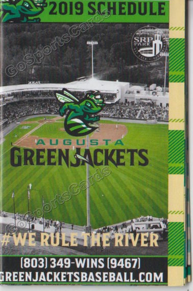 2019 Augusta GreenJackets Pocket Schedule