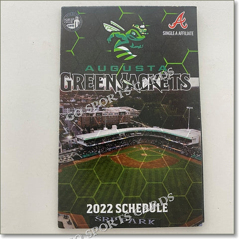 2022 Augusta Greenjackets Pocket Schedule 