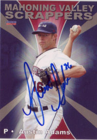 Austin Adams 2009 Mahoning Valley Scrappers (Autograph)