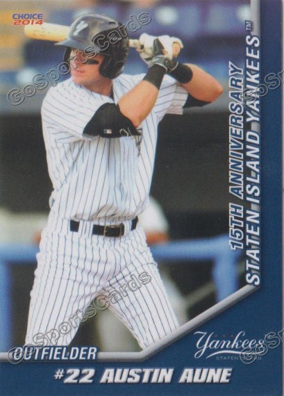2014 Staten Island Yankees Austin Aune