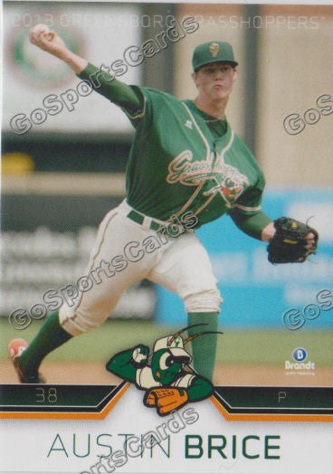 2013 Greensboro Grasshoppers Austin Brice