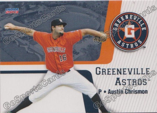 2013 Greeneville Astros Austin Chrismon