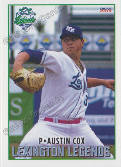 2019 Lexington Legends Austin Cox