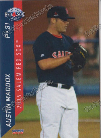 2015 Salem Red Sox Austin Maddox