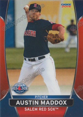 2016 Salem Red Sox Austin Maddox