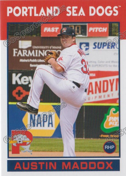 2016 Portland Sea Dogs Austin Maddox