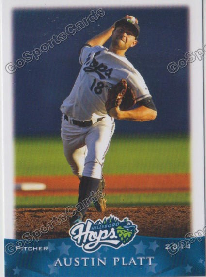 2014 Hillsboro Hops Austin Platt