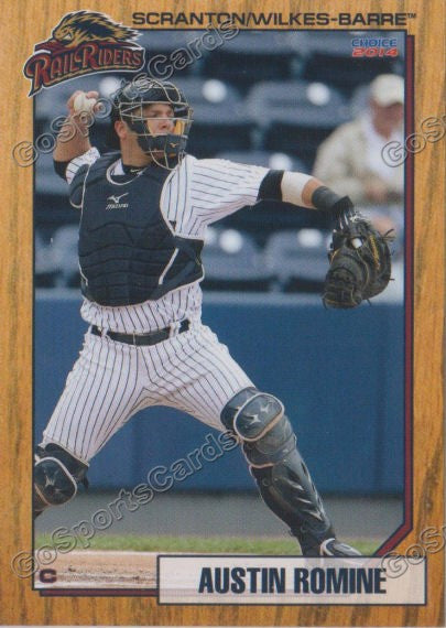 2014 Scranton Wilkes Barre Railriders Austin Romine