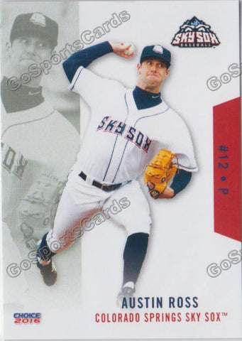 2016 Colorado Springs Sky Sox Austin Ross
