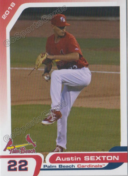 2018 Palm Beach Cardinals Austin Sexton