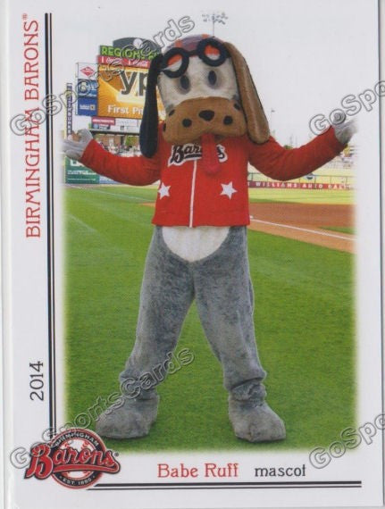 2014 Birmingham Barons Babe Ruff Mascot