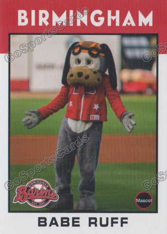 2016 Birmingham Barons Babe Ruff Mascot