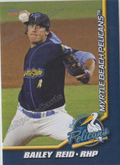 2021 Myrtle Beach Pelicans Bailey Reid