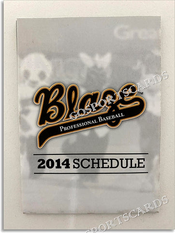 2014 Bakersville Blaze Pocket Schedule