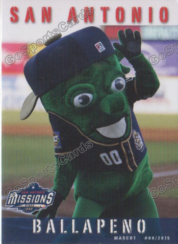 2015 San Antonio Missions Ballapeno Mascot