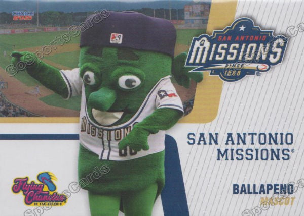 2021 San Antonio Missions Ballapeno Mascot